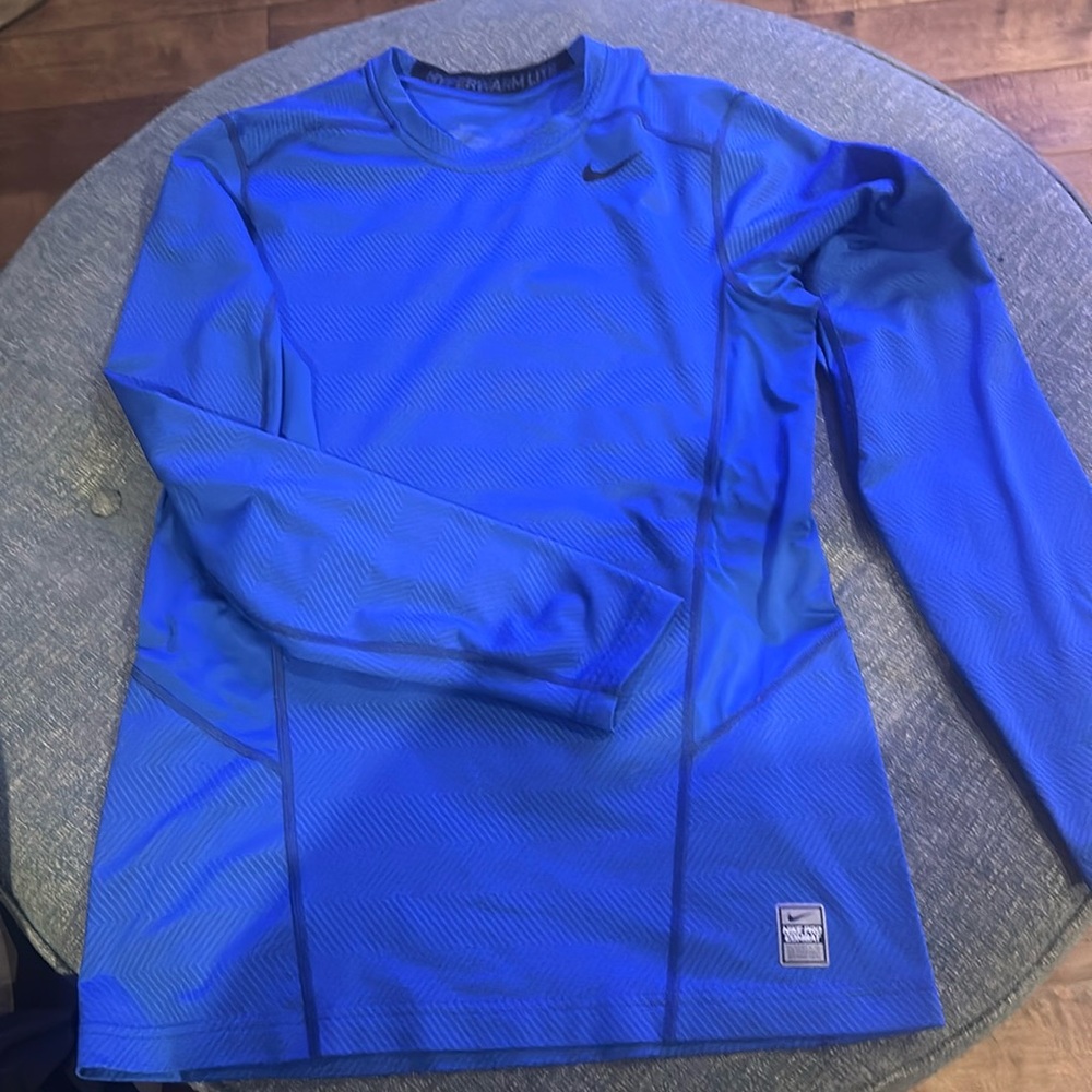 Mens Fitted Nike Hyperwarm Compression Shirt - image 1